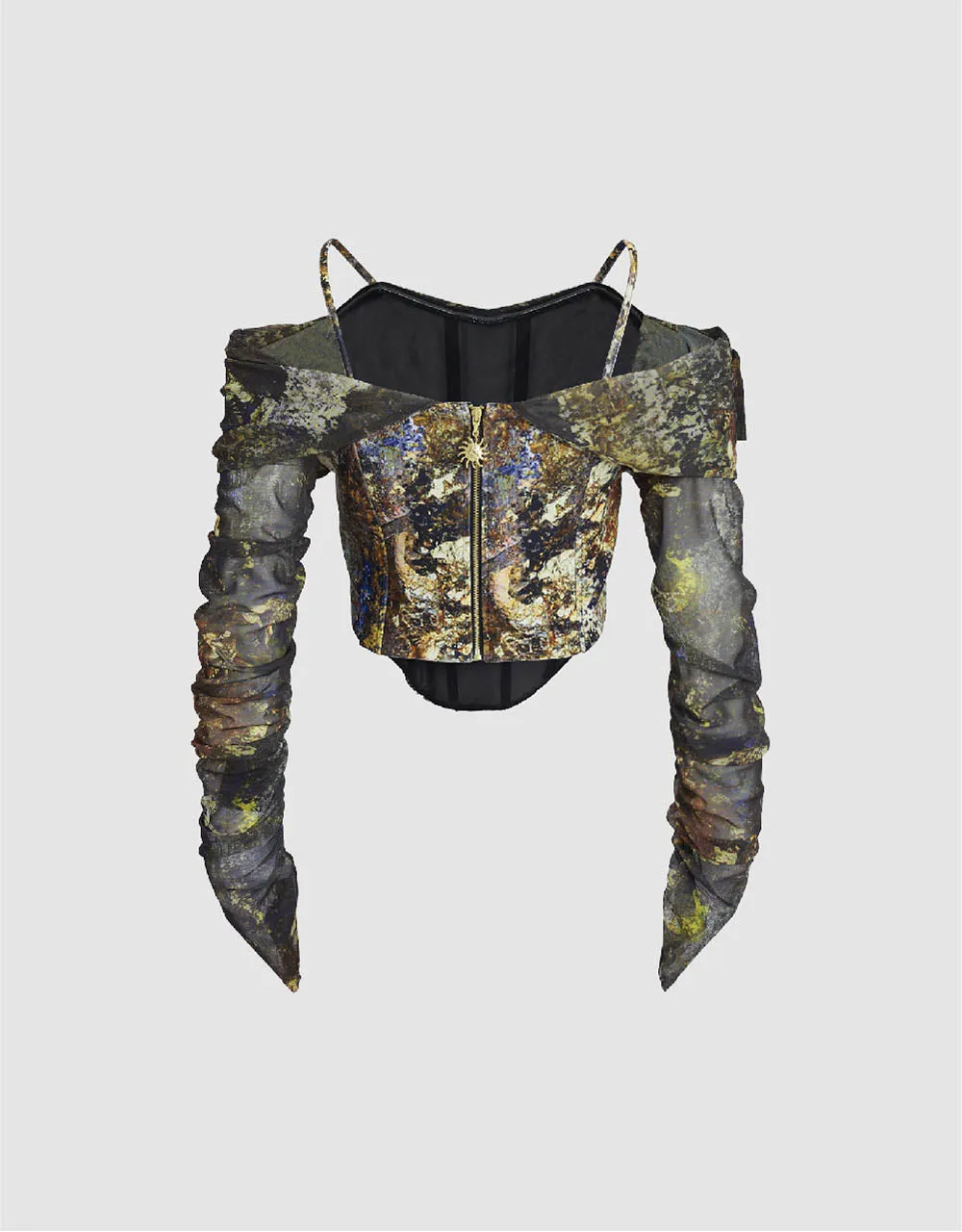 Printed Off-Shoulder Skinny T-Shirt sold by Urban Revivo product image thumbnail 5
