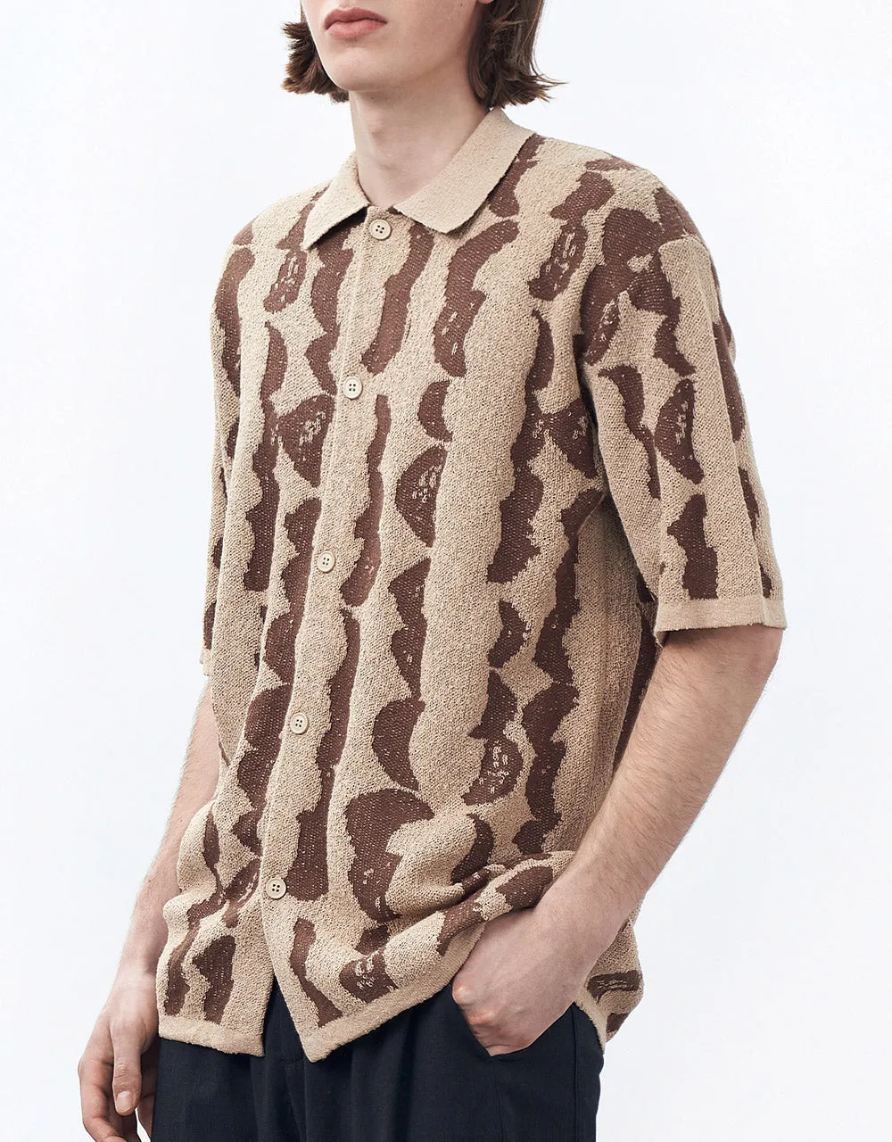 Jacquard Short Sleeve Cardigan sold by Urban Revivo product image thumbnail 5
