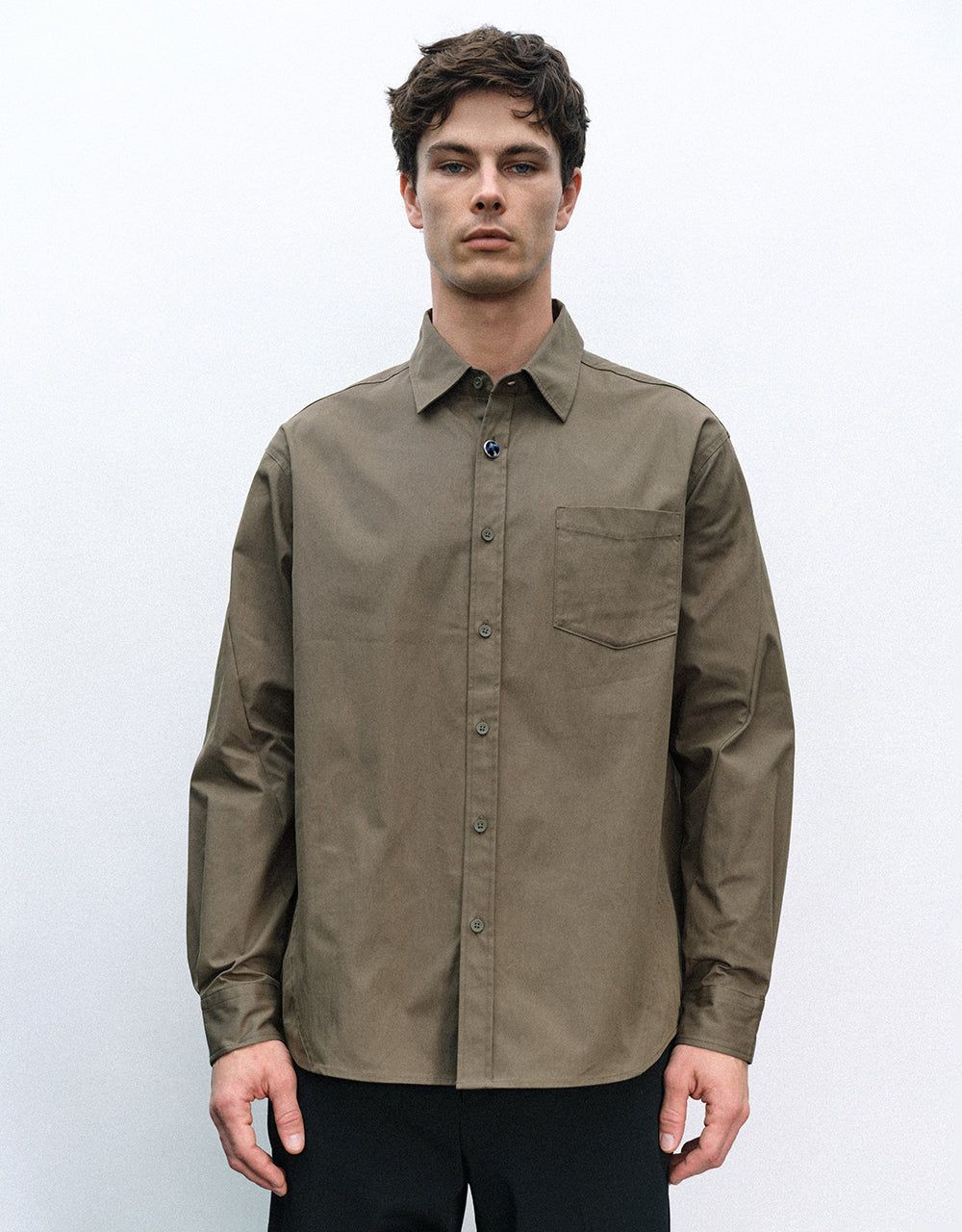 Button Up Loose Shirt sold by Urban Revivo