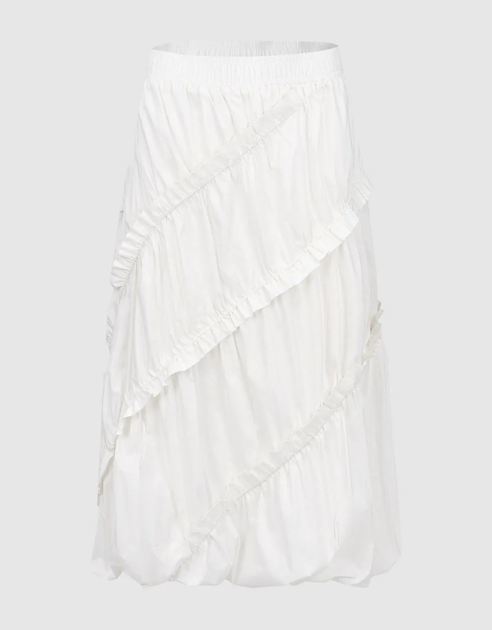 Elastic Waist A-Line Skirt sold by Urban Revivo