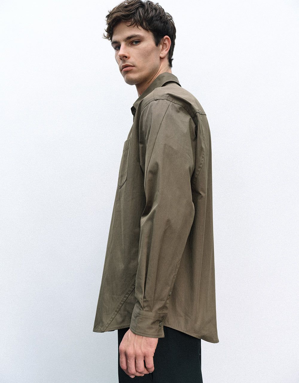 Button Up Loose Shirt sold by Urban Revivo product image thumbnail 2