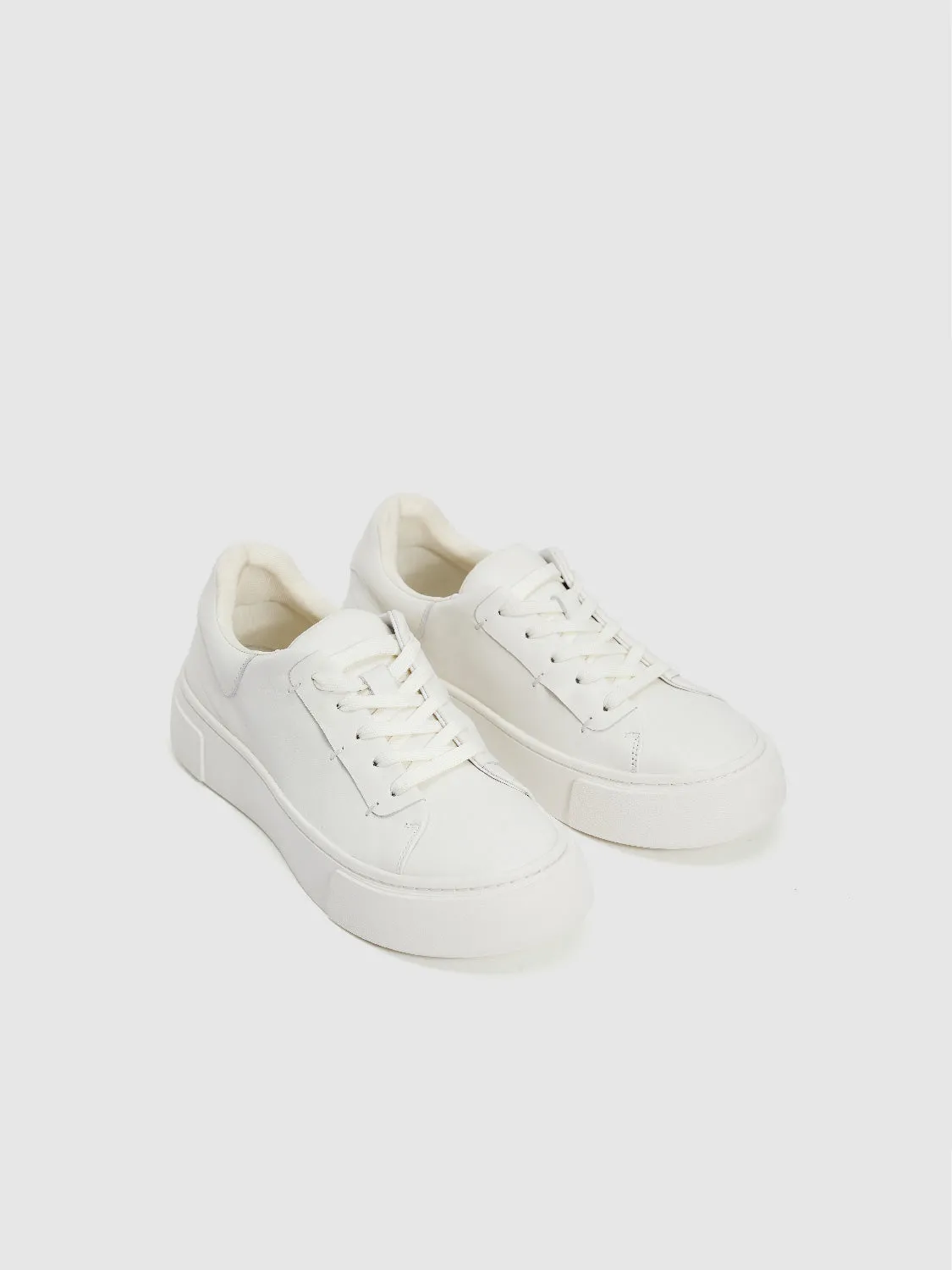Vegan Leather Round Toe Sneakers sold by Urban Revivo