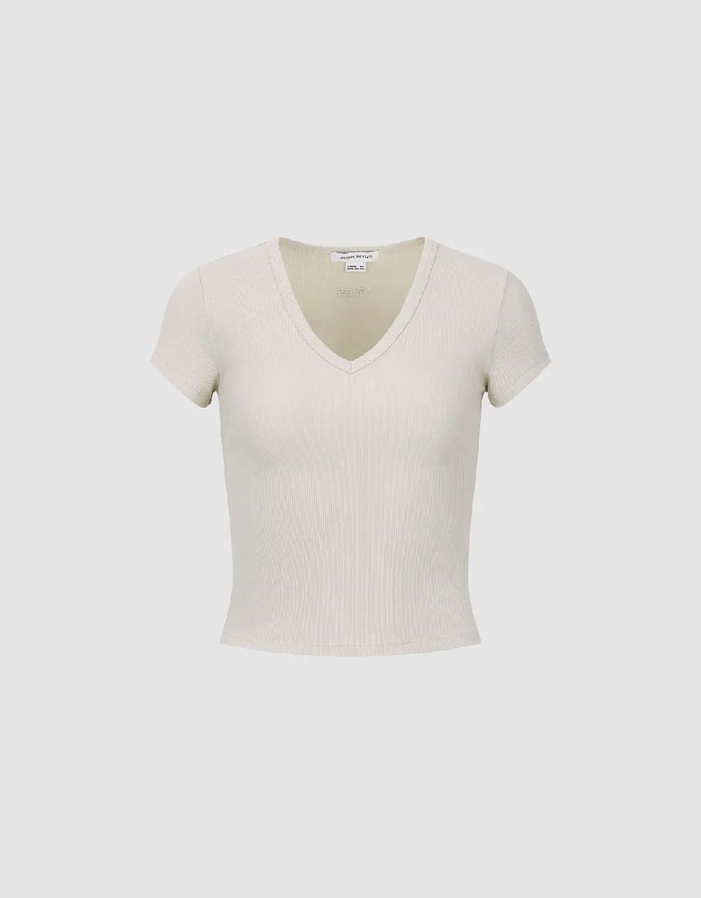 Skinny V-Neck Knitted T-Shirt sold by Urban Revivo