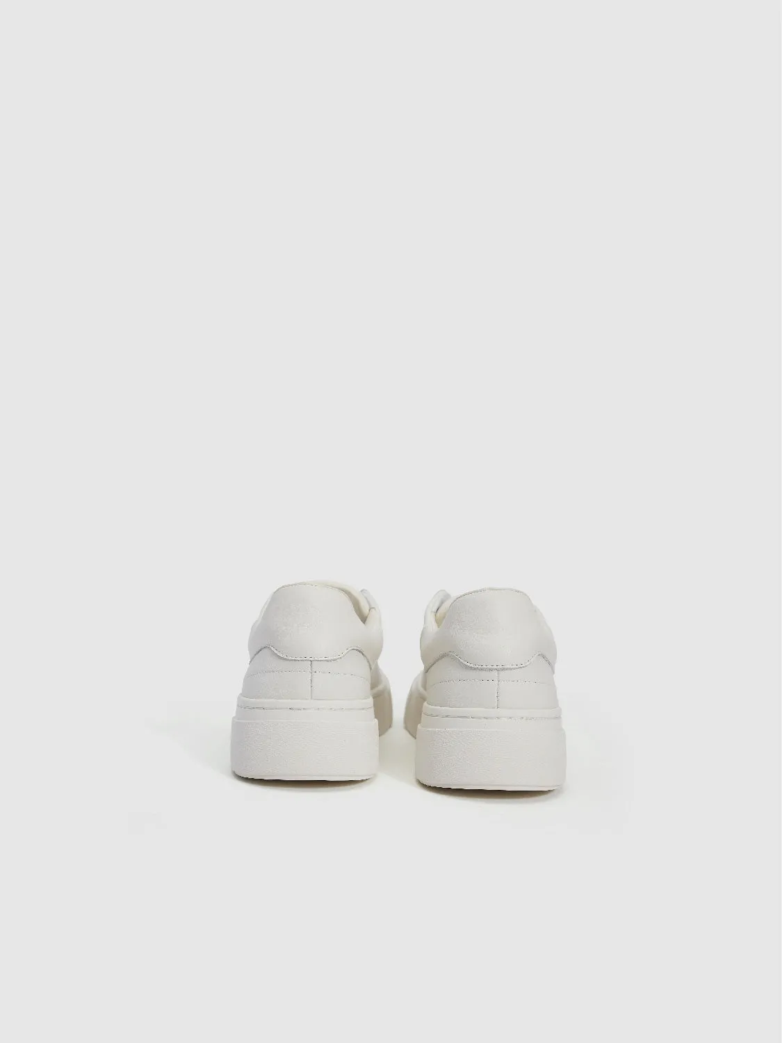 Vegan Leather Round Toe Sneakers sold by Urban Revivo product image thumbnail 3