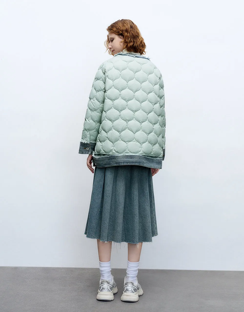 Crew Neck Straight Down Jacket sold by Urban Revivo product image thumbnail 4