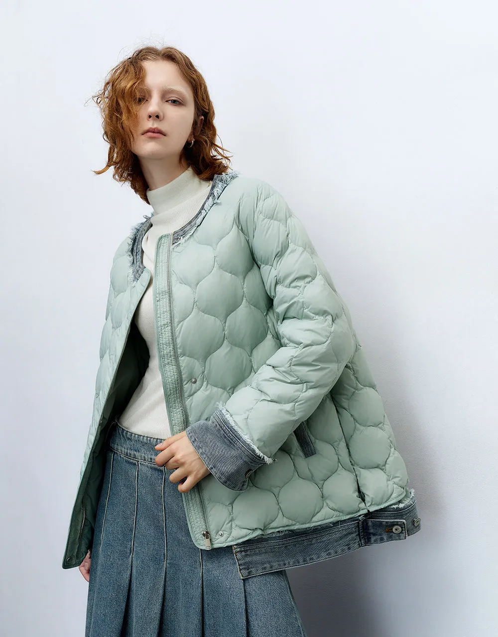 Crew Neck Straight Down Jacket sold by Urban Revivo product image thumbnail 3