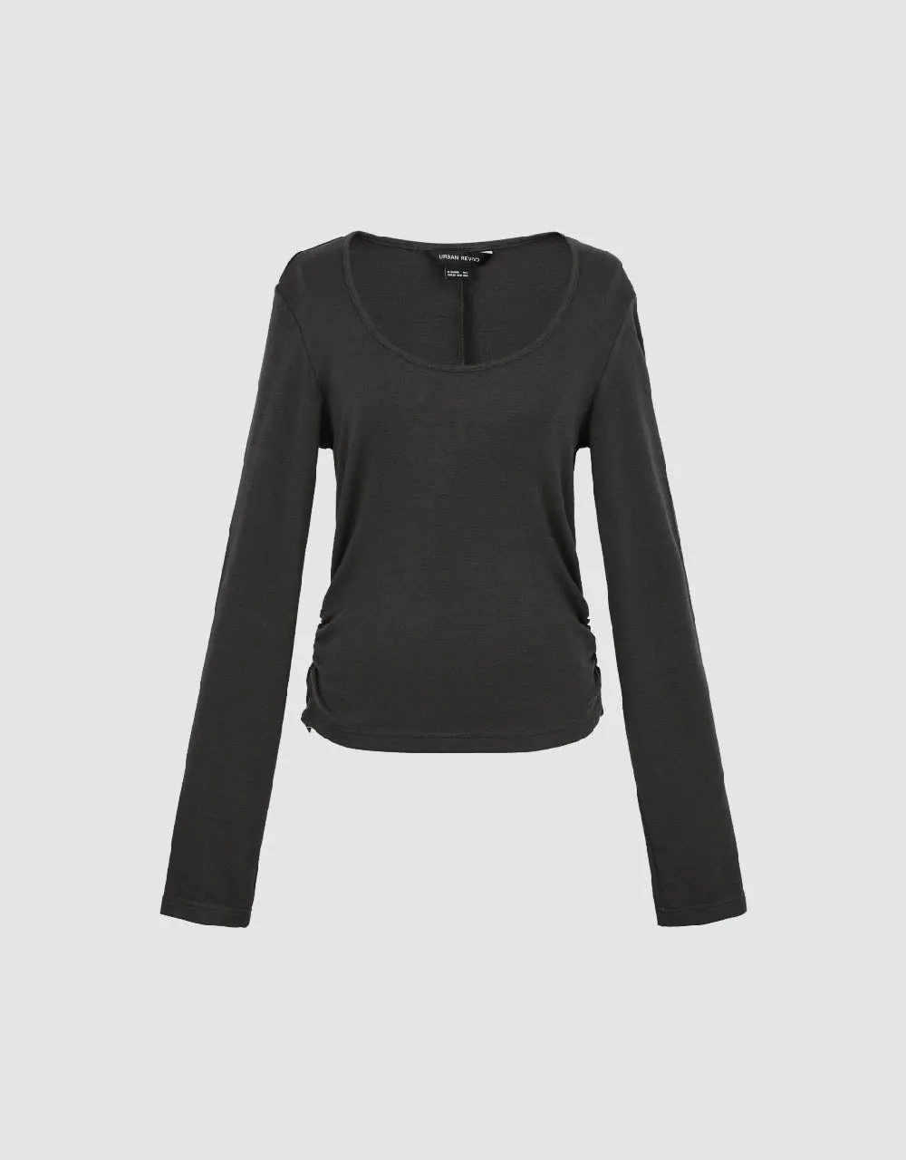 U Neck Knitted T-Shirt sold by Urban Revivo product image thumbnail 2