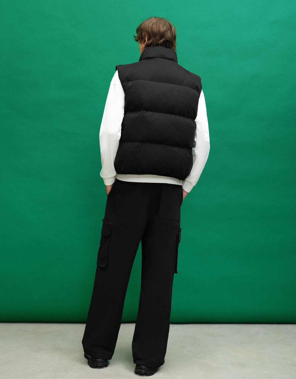 Stand Collar Puffer Waistcoat sold by Urban Revivo product image thumbnail 3