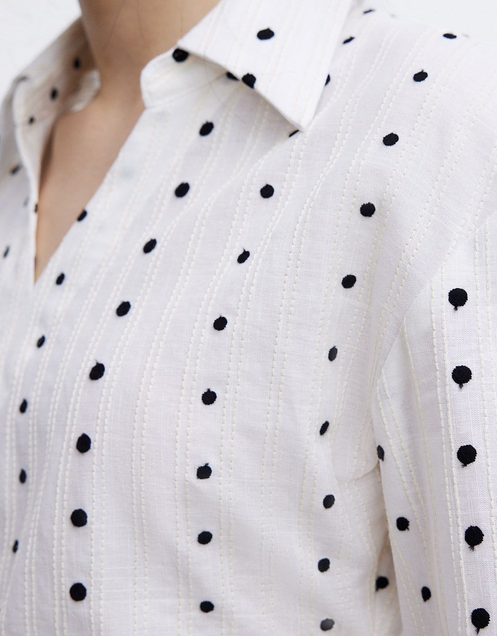 Polka Dot Ruched Blouse sold by Urban Revivo product image thumbnail 3