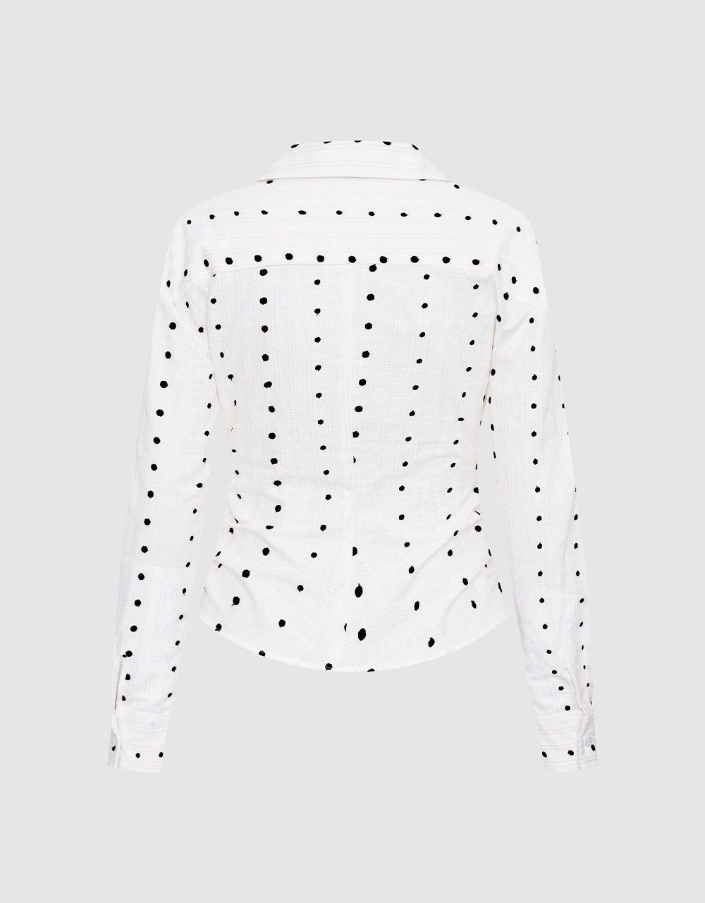 Polka Dot Ruched Blouse sold by Urban Revivo product image thumbnail 4