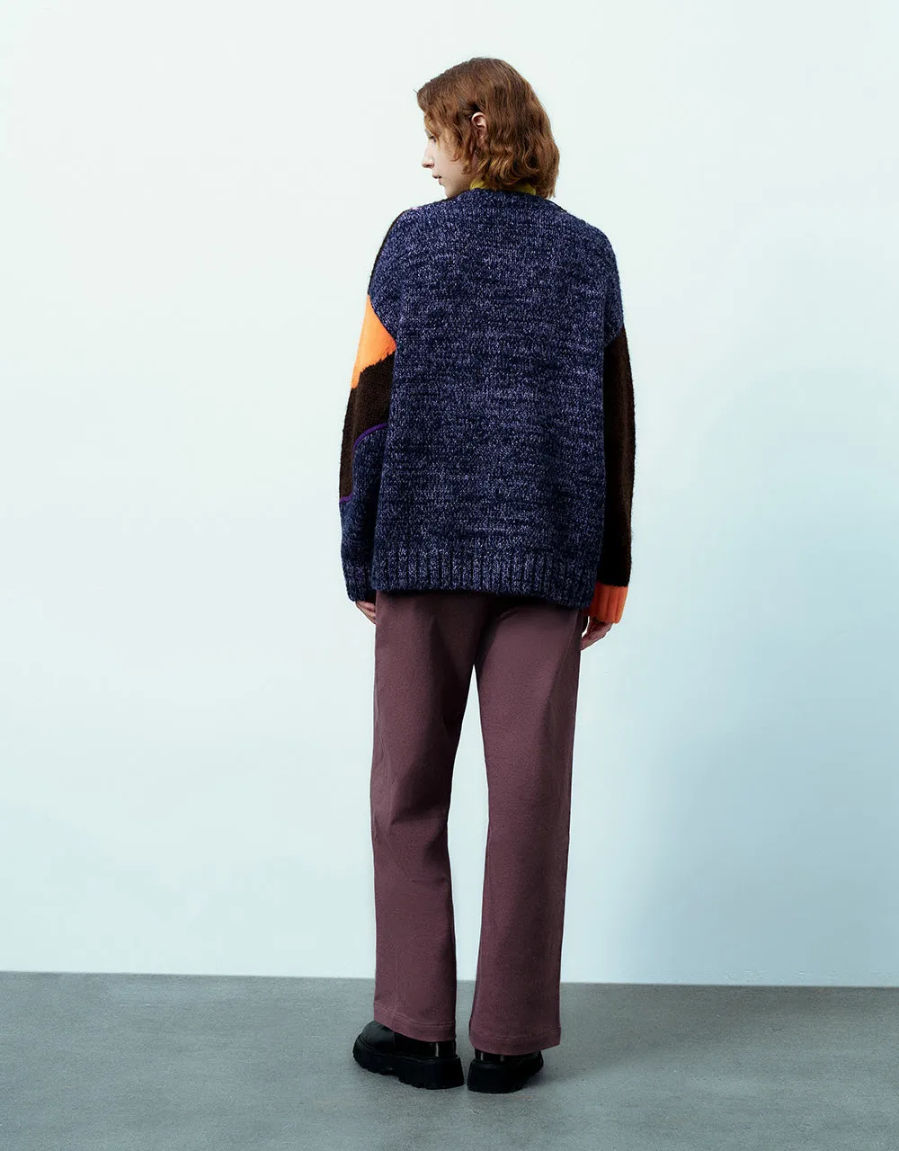 Drop Shoulder Sleeve V-Neck Knitted Cardigan sold by Urban Revivo product image thumbnail 4