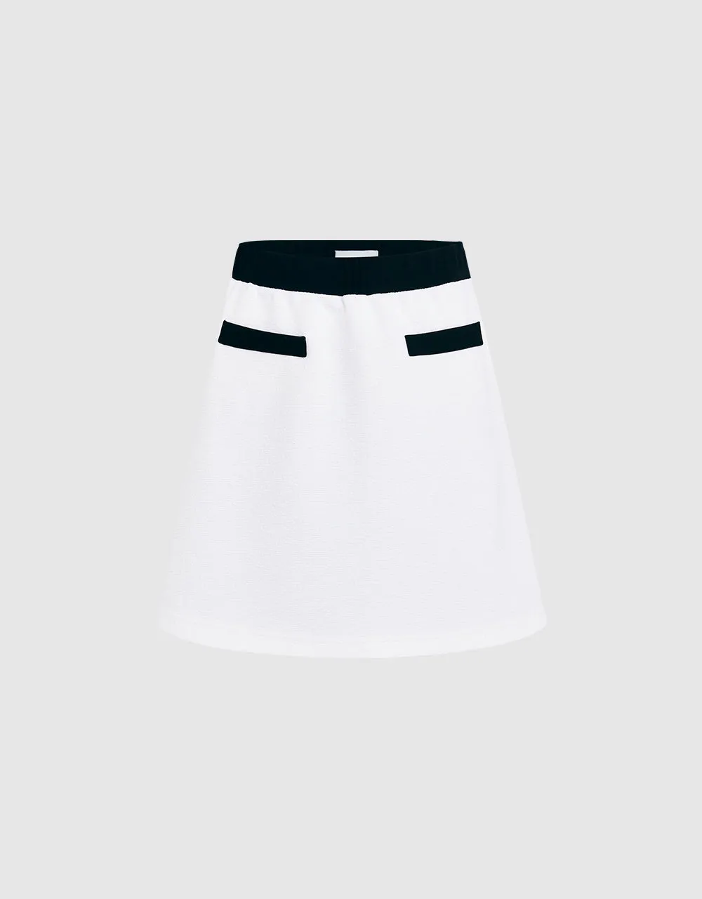 Contrast Trim Mini Skirt sold by Urban Revivo