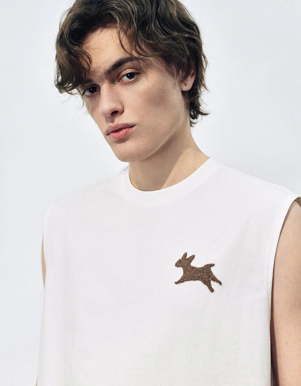 Crew Neck Loose Tank Top sold by Urban Revivo product image thumbnail 4