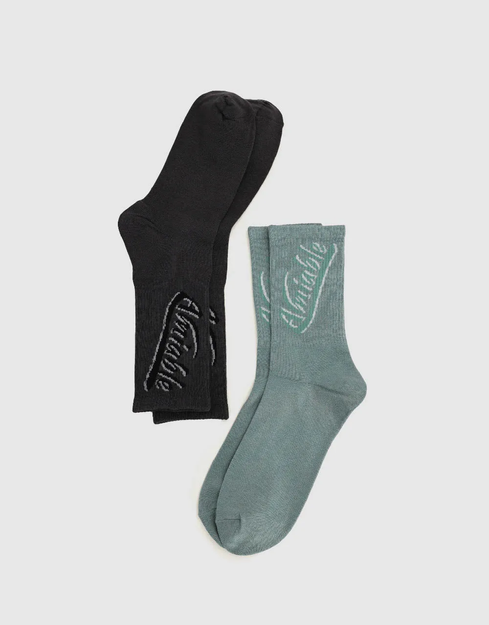 Letter Printed Mid-Length Socks sold by Urban Revivo product image thumbnail 2