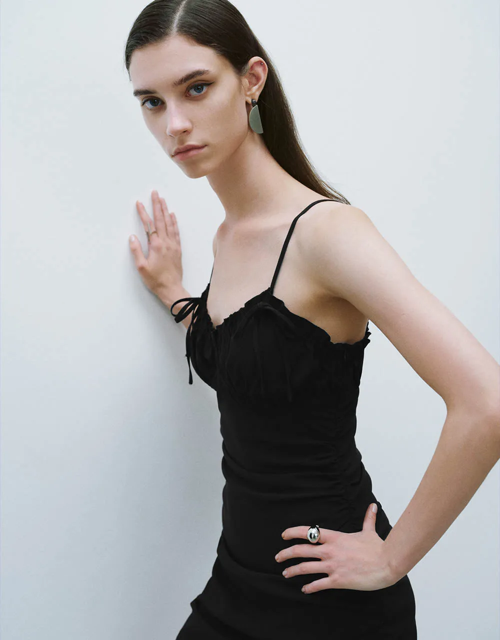 Bow Décor Skinny Cami Dress sold by Urban Revivo product image thumbnail 4