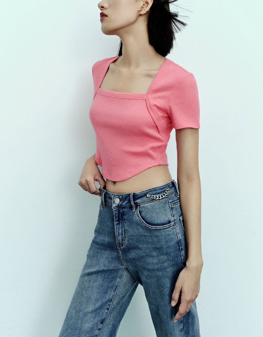 Raglan Sleeve Knitted T-Shirt sold by Urban Revivo product image thumbnail 3