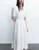 Square-Cut Collar A-Line Dress sold by Urban Revivo
