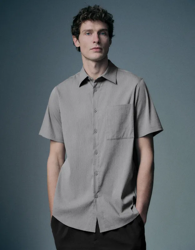 Button Up A-Line Shirt sold by Urban Revivo