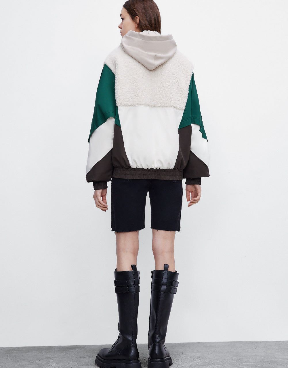 Fluffy Zipper Front Jacket sold by Urban Revivo product image thumbnail 4