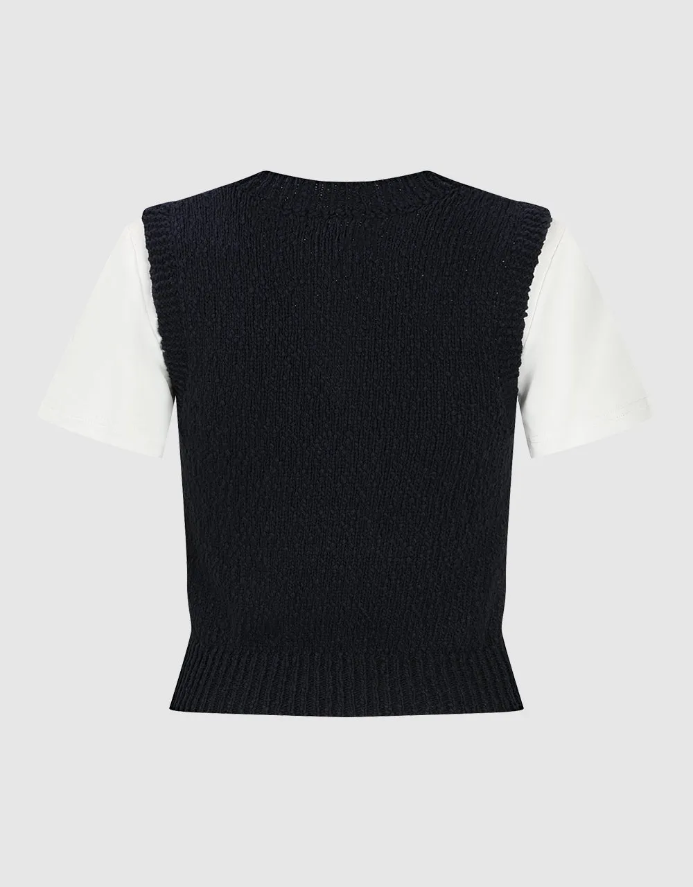 Crew Neck Skinny Knitted T-Shirt sold by Urban Revivo product image thumbnail 5