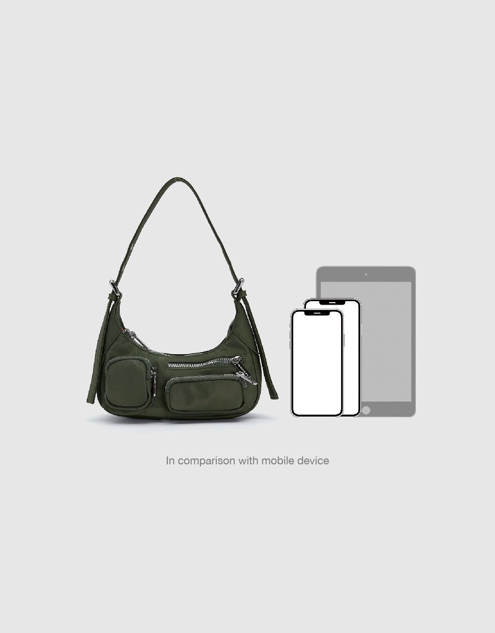 Multi-Pocket Baguette Bag sold by Urban Revivo product image thumbnail 3
