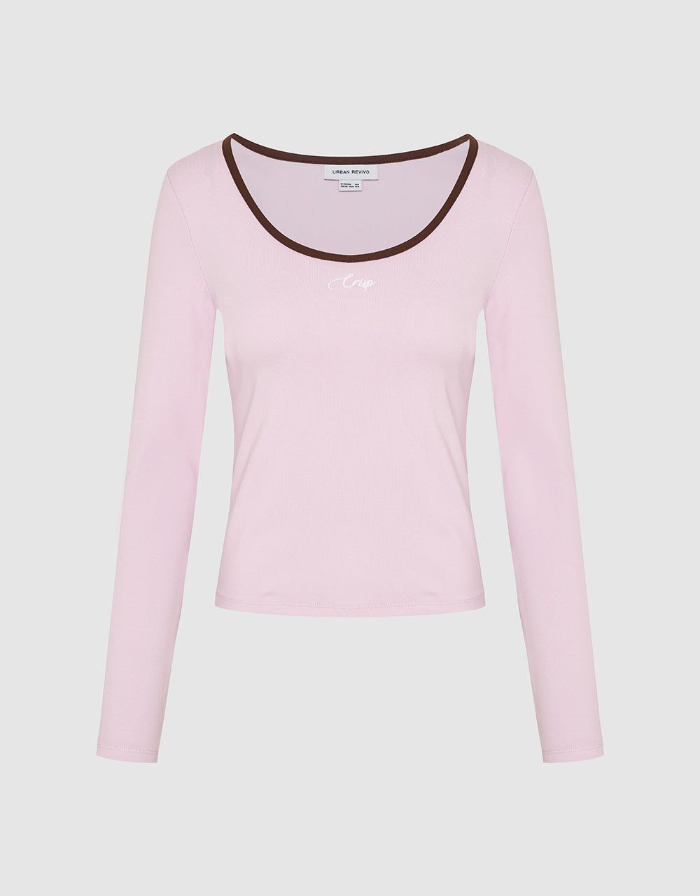 Crew Neck Straight T-Shirt sold by Urban Revivo product image thumbnail 5