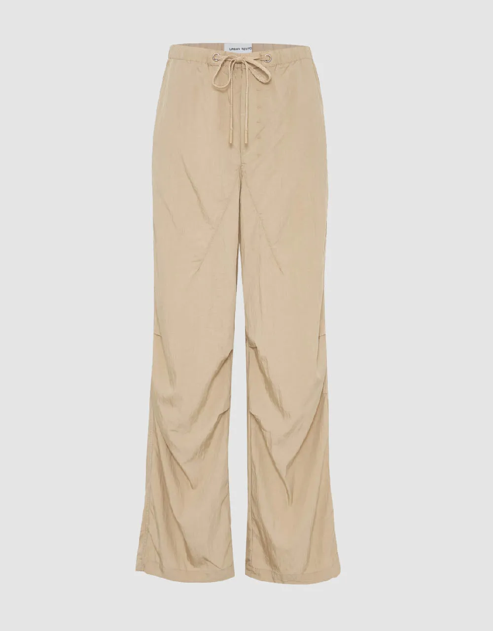Drawstring Waist Wide-Leg Pants sold by Urban Revivo