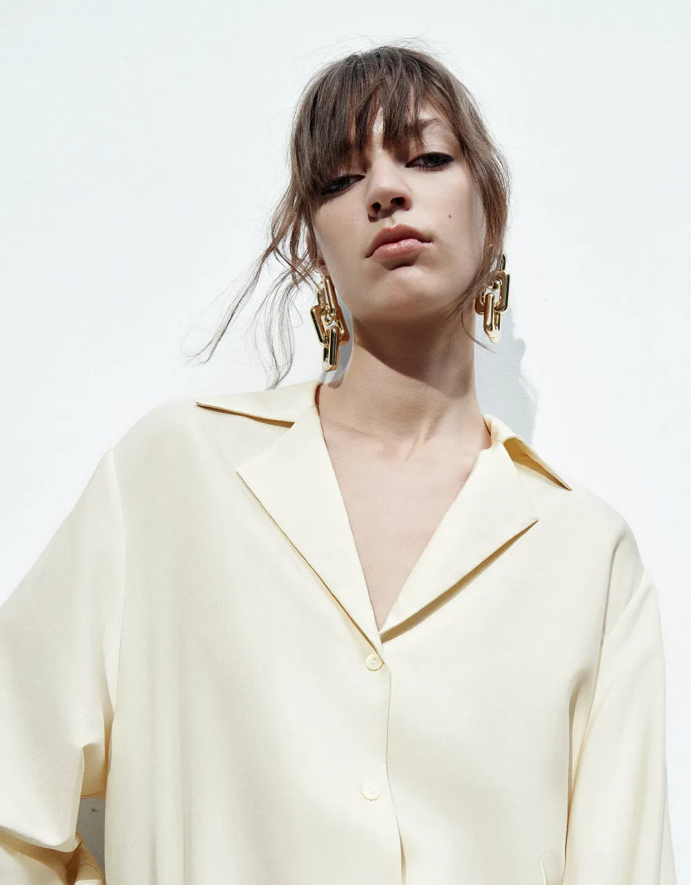 Button Up Notch Lapel Shirt sold by Urban Revivo product image thumbnail 5