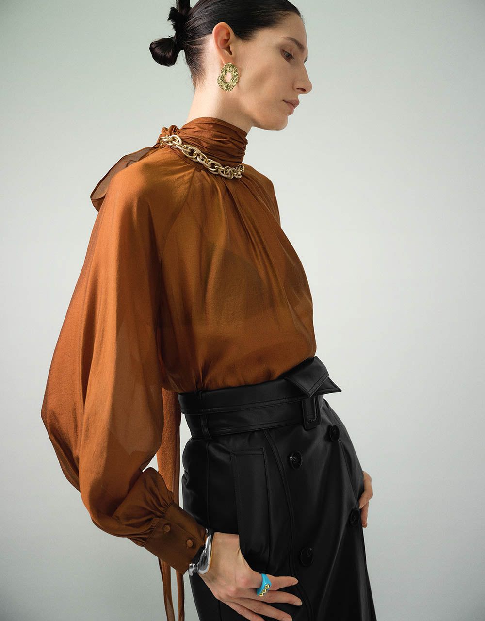 Turtle Neck Overhead Shirt sold by Urban Revivo product image thumbnail 3