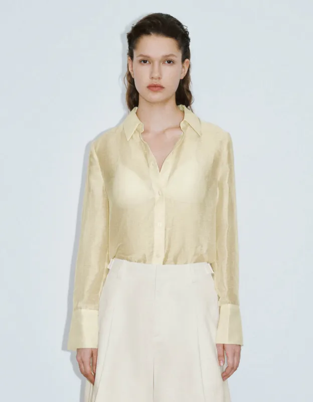 Button Up Straight Shirt sold by Urban Revivo