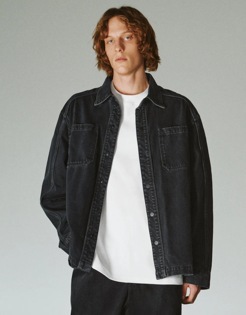 Button Up Denim Shirt sold by Urban Revivo