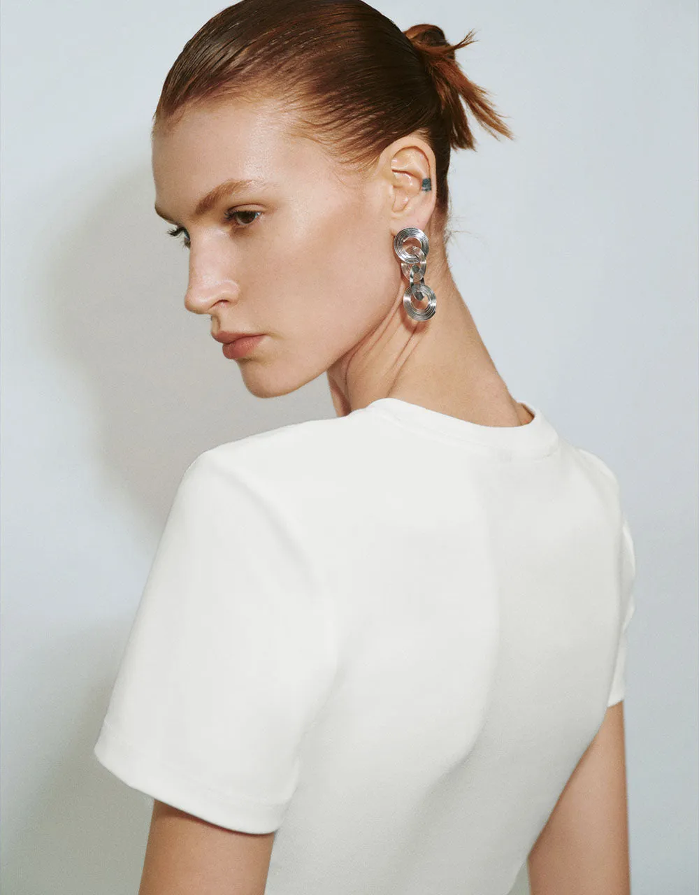 Crew Neck Straight T-Shirt sold by Urban Revivo product image thumbnail 4