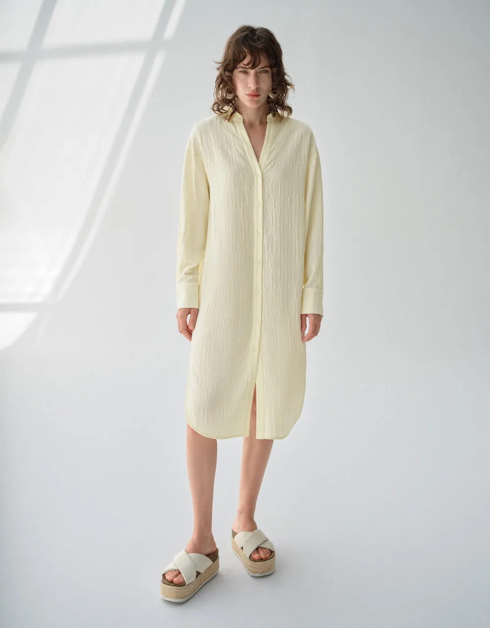 Textured Straight Dress sold by Urban Revivo