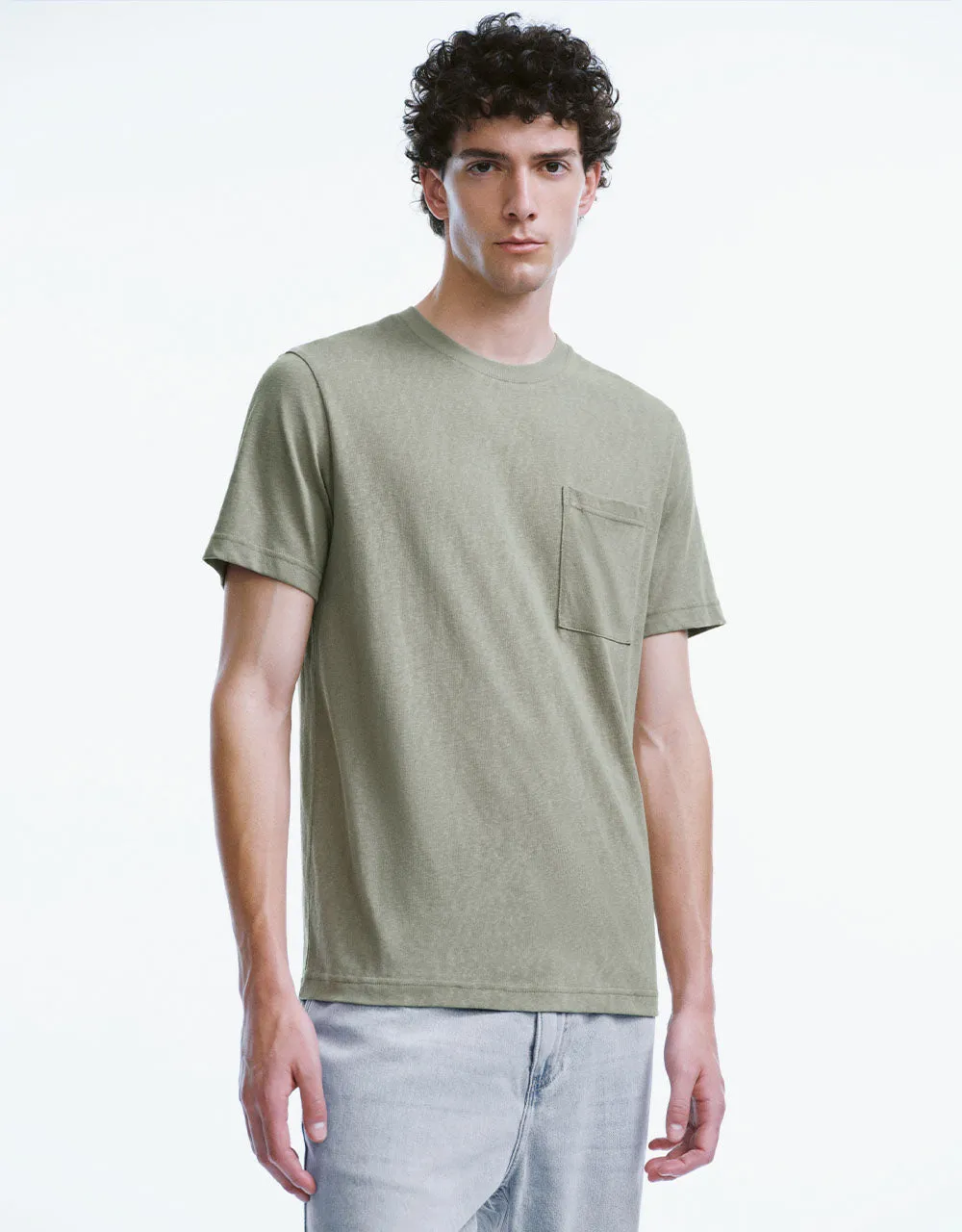 Crew Neck Knitted T-Shirt sold by Urban Revivo