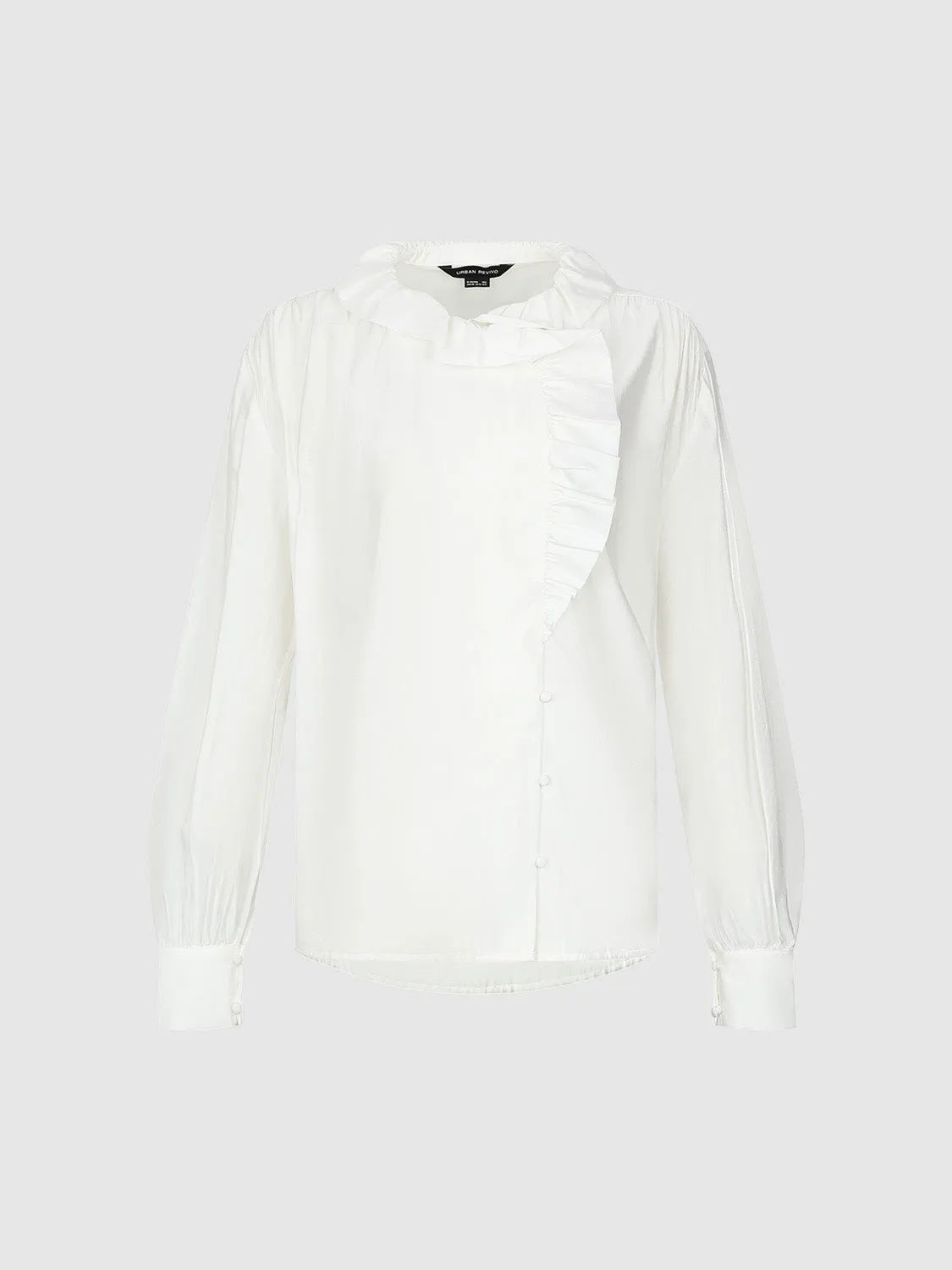 Ruffle Loose Shirt sold by Urban Revivo product image thumbnail 2