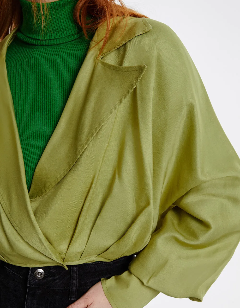 Tie Front Wrap Shirt sold by Urban Revivo product image thumbnail 5