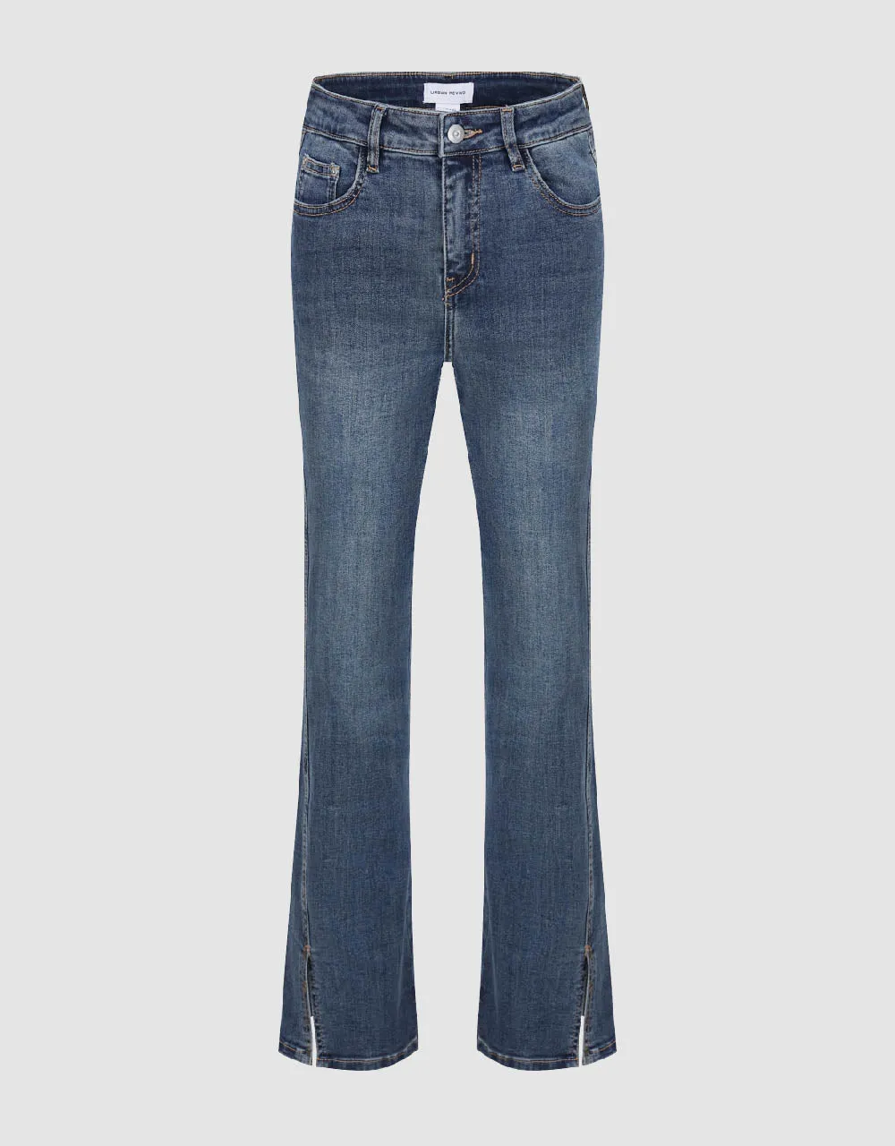 Split Hem Flare Jeans sold by Urban Revivo product image thumbnail 3