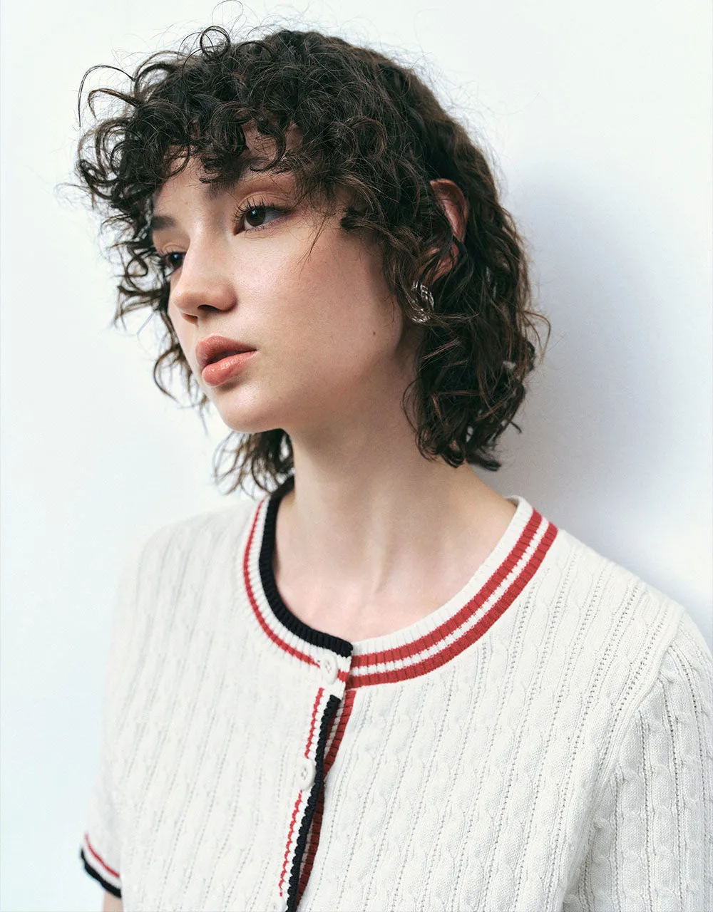 Crew Neck Knitted Cardigan sold by Urban Revivo product image thumbnail 4