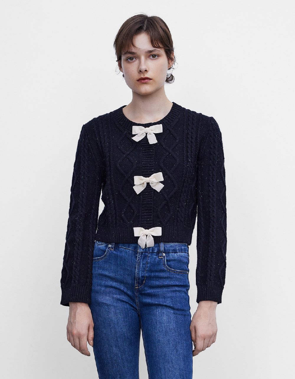 Bow Tie Knitted Cardigan sold by Urban Revivo