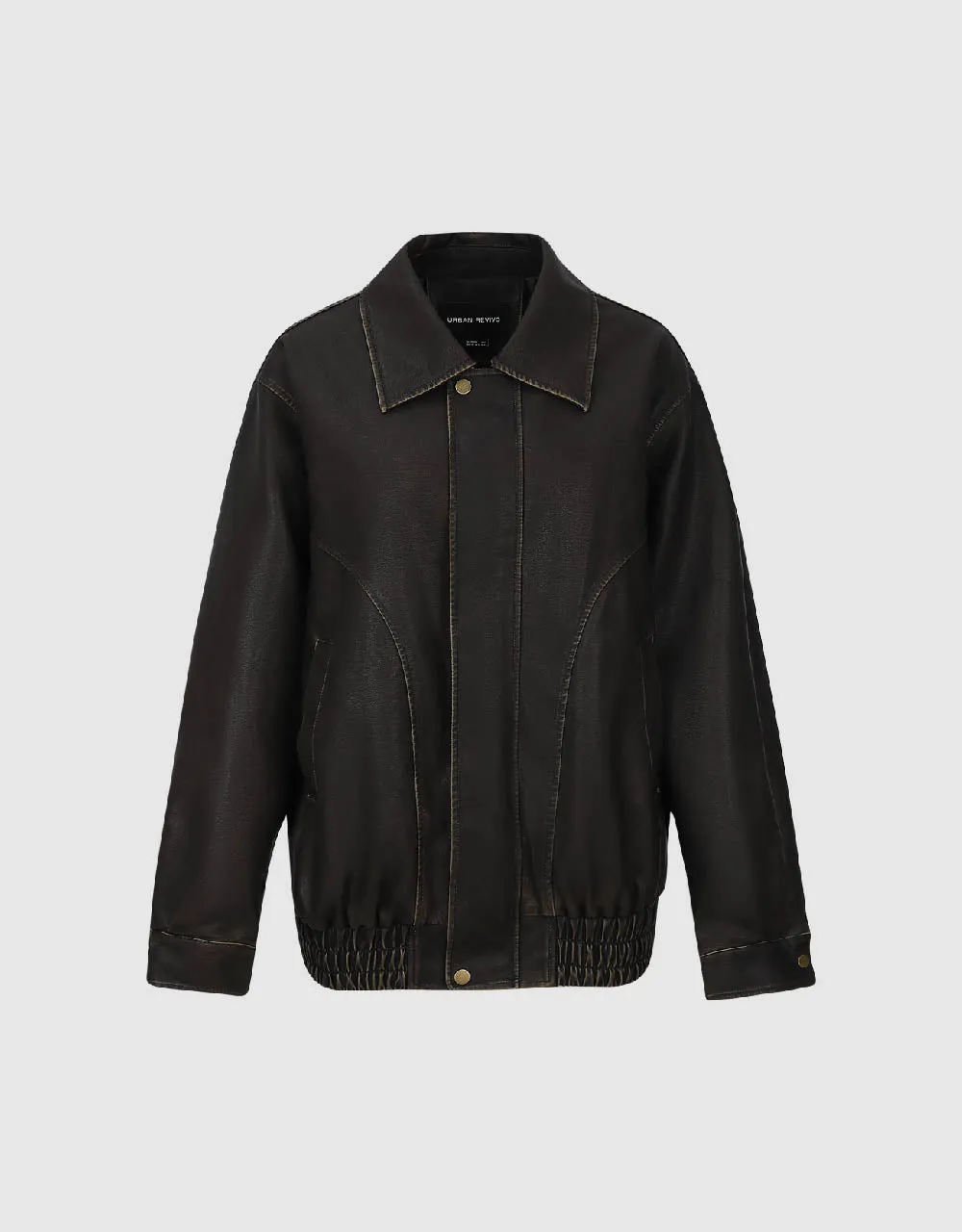 Vegan Leather Straight Jacket sold by Urban Revivo product image thumbnail 2