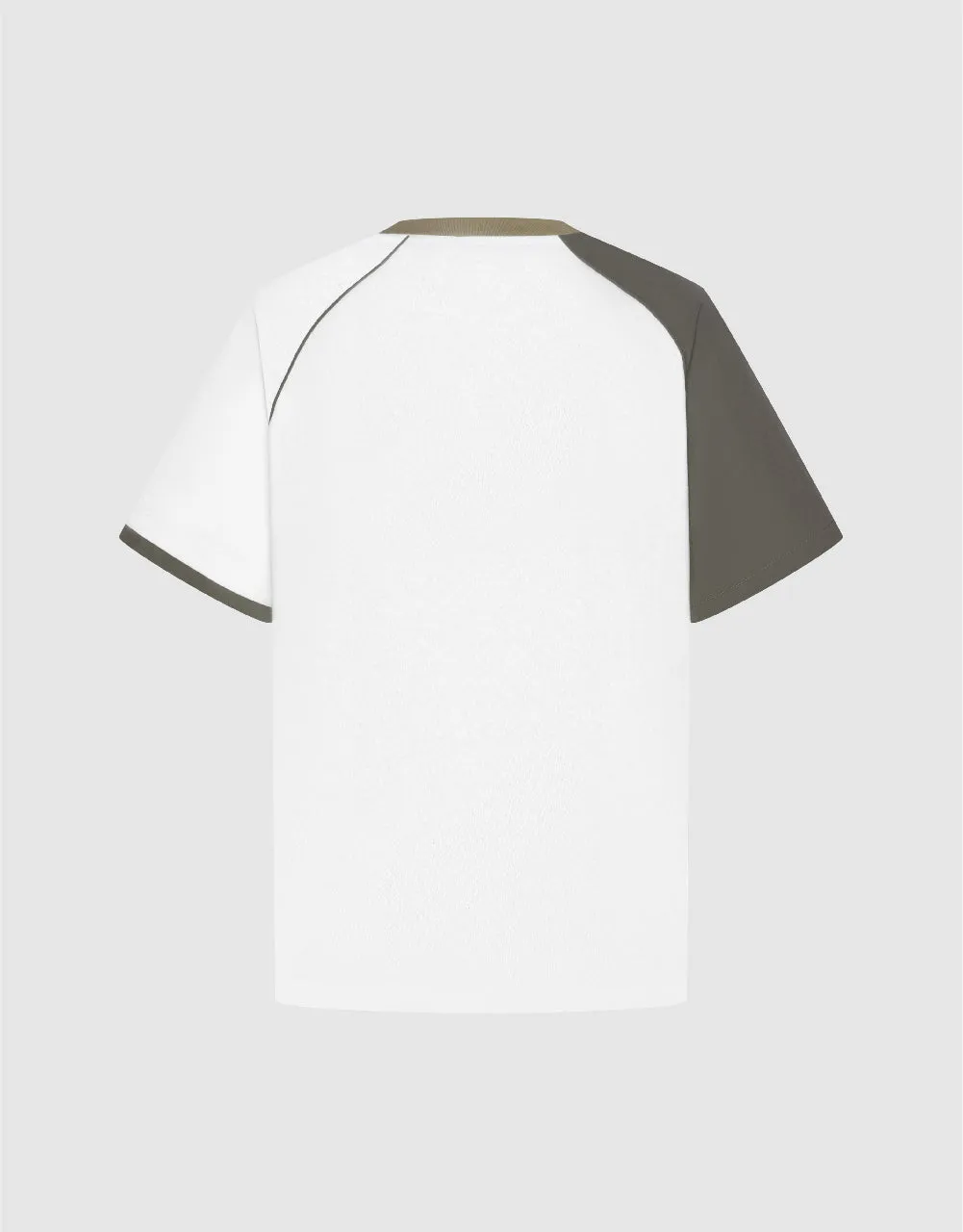 Two Toned Crew Neck Loose T-Shirt sold by Urban Revivo product image thumbnail 5