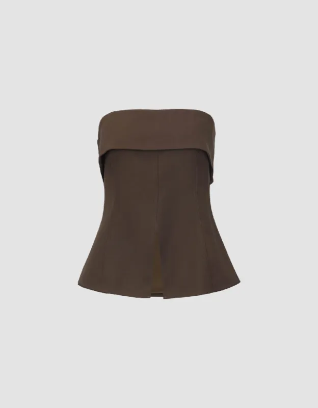 Split Hem Skater Bandeau sold by Urban Revivo