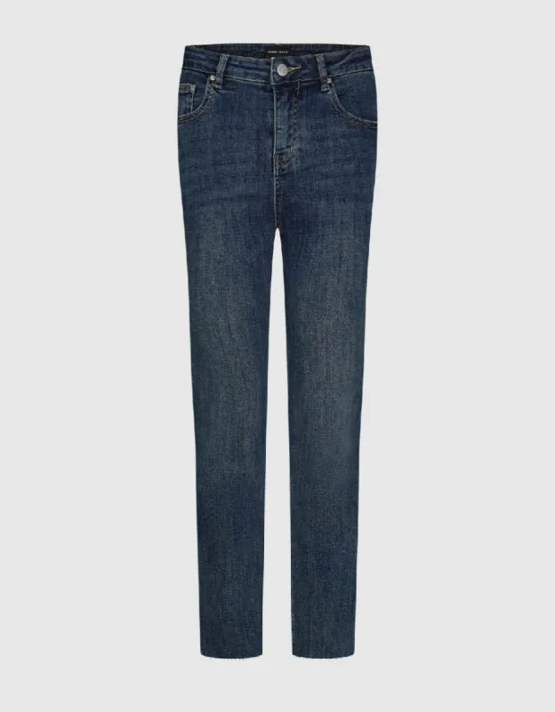 Split Hem Straight Jeans sold by Urban Revivo
