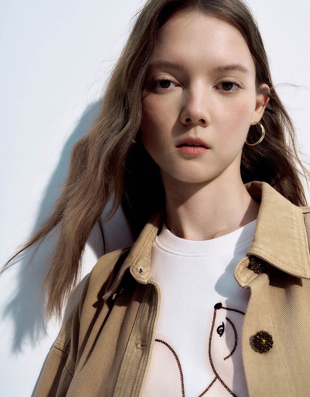 Button Up Loose Denim Shirt sold by Urban Revivo product image thumbnail 5