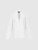 Rhinestone Décor Collared Neck Blouse sold by Urban Revivo