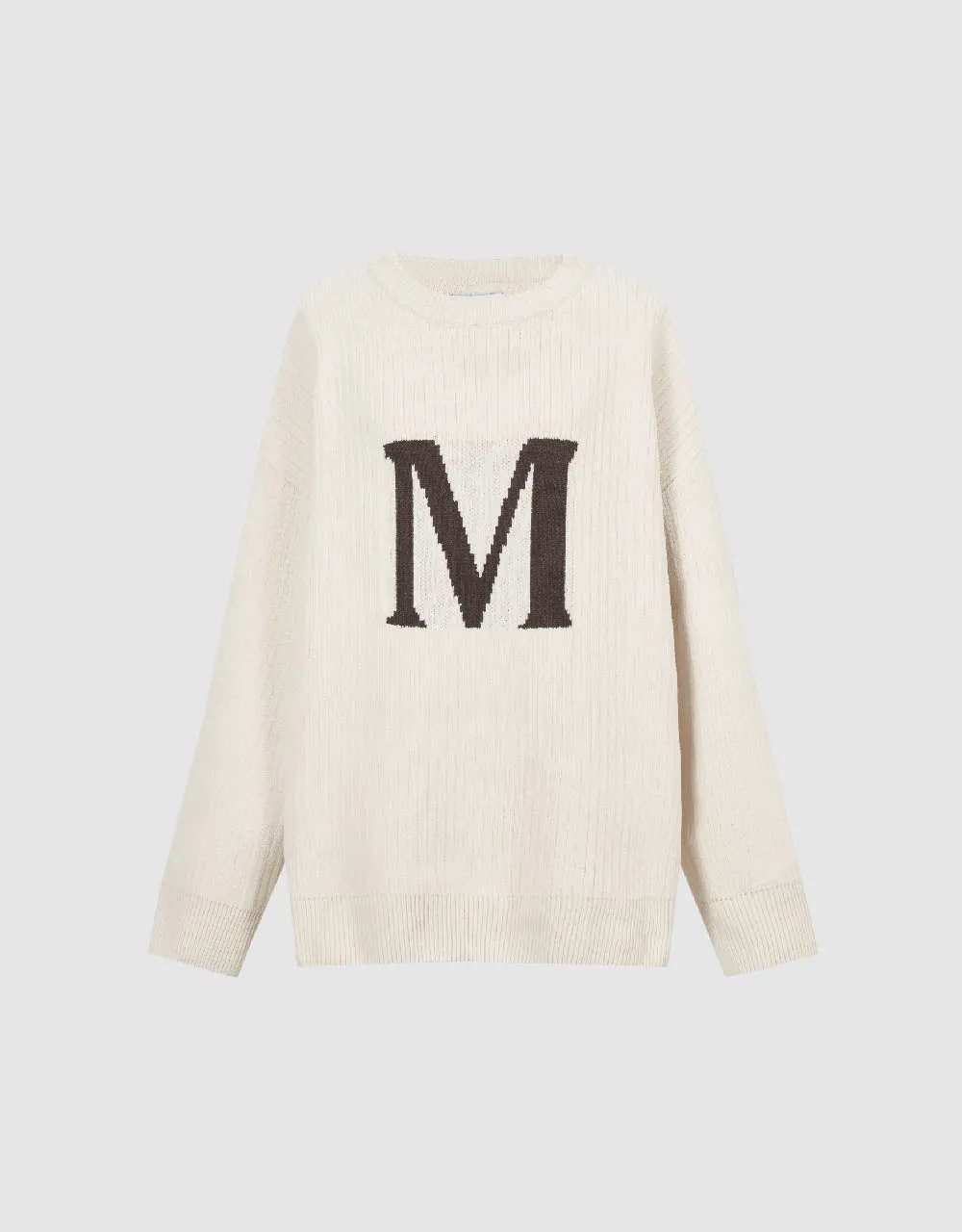 Letter Printed Crew Neck Knitted T-Shirt sold by Urban Revivo product image thumbnail 2