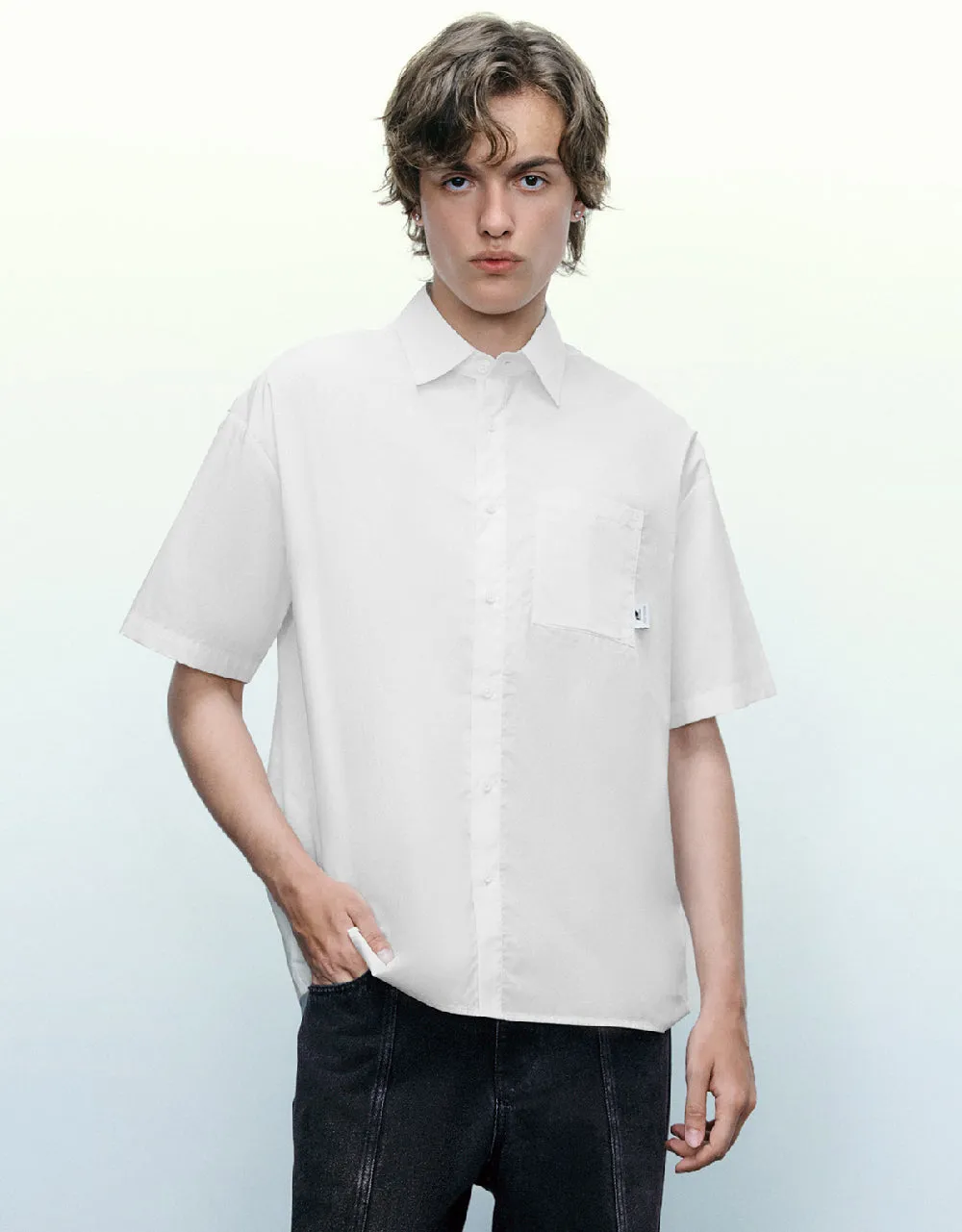 Button Up Oversized Shirt sold by Urban Revivo
