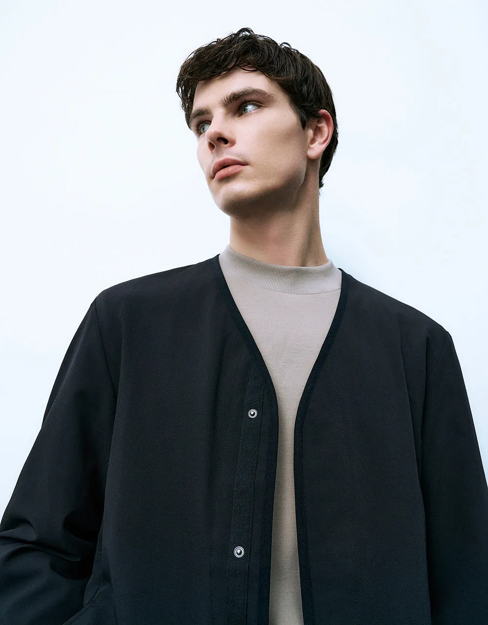 Kimono Lapel Straight Jacket sold by Urban Revivo product image thumbnail 5