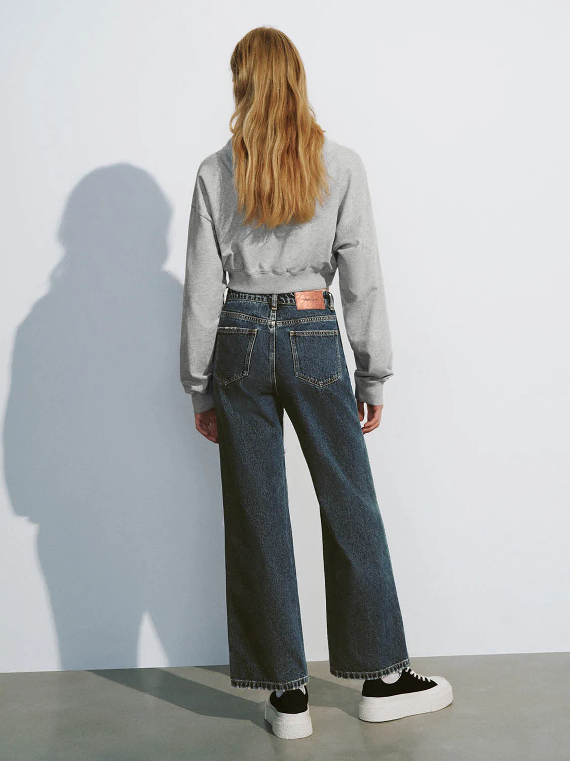 Ripped Wide-Leg Jeans sold by Urban Revivo product image thumbnail 4