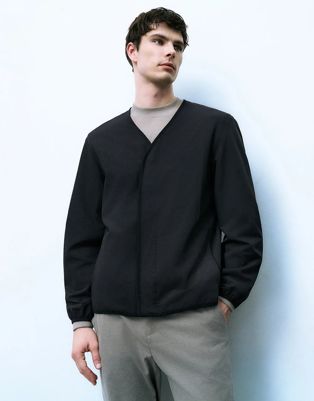 Kimono Lapel Straight Jacket sold by Urban Revivo